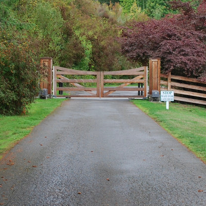 Modern Farmhouse Driveway Gate